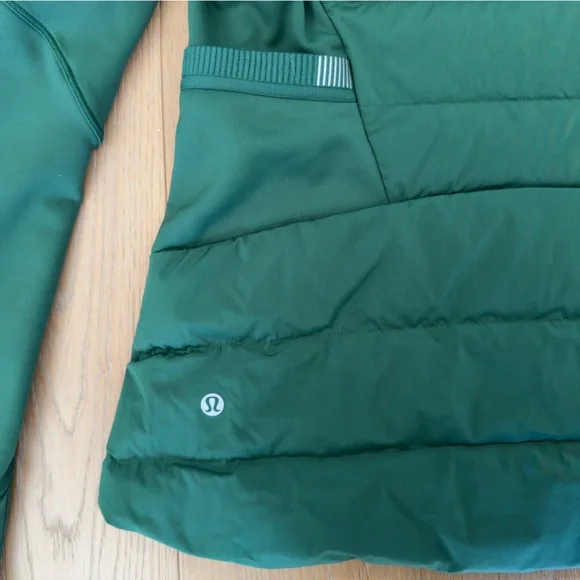 Lululemon Down for it All Jacket Everglade Green - Sz. 6 - Picture 9 of 16